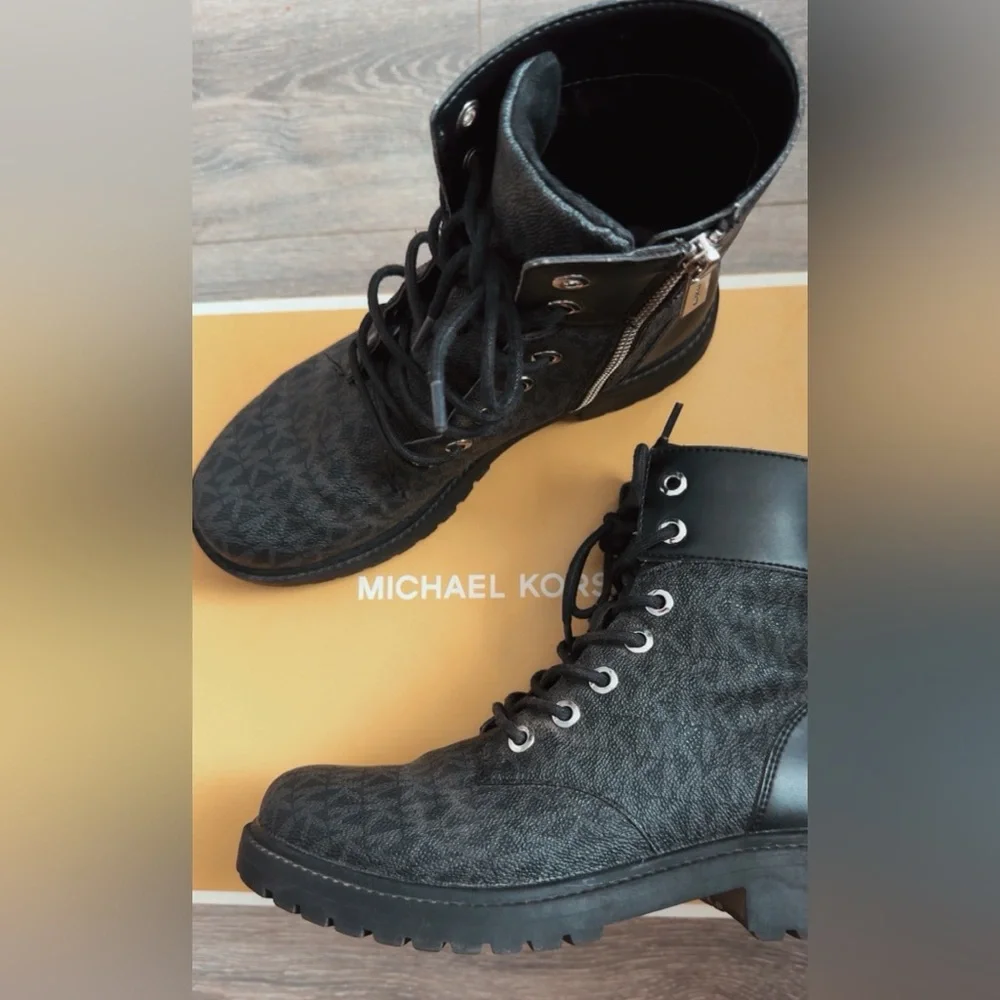 Michael Kors combat boots ✨🖤 - Picture 7 of 15